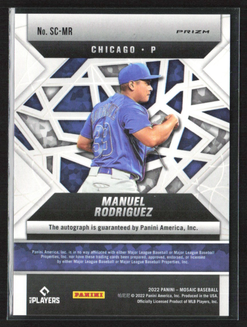 Manuel Rodriguez 2022 Panini Mosaic Scripts AUTO #SC-MR Chicago Cubs