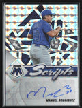 Manuel Rodriguez 2022 Panini Mosaic Scripts AUTO #SC-MR Chicago Cubs