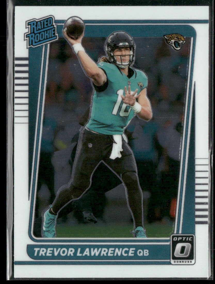 Trevor Lawrence 2021 Donruss Optic Rated Rookie RC #201 Clemson Tigers