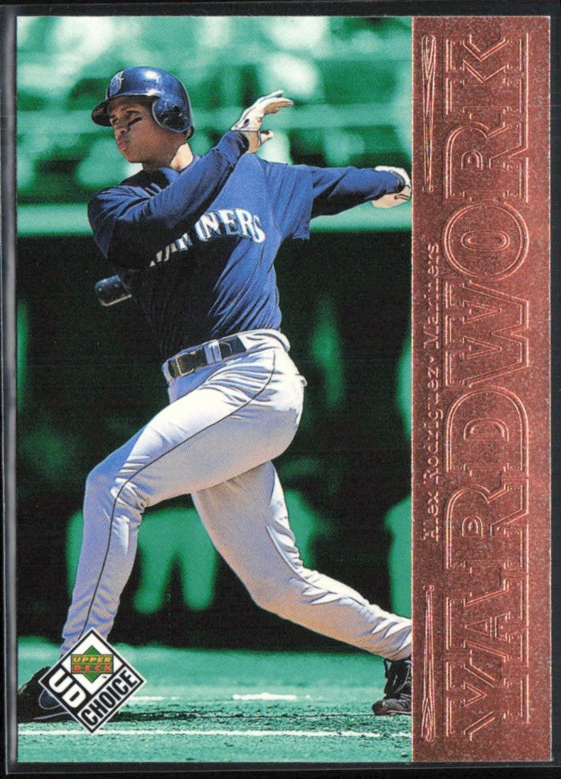 Alex Rodriguez 1999 UD Choice Yard Work #Y26 Seattle Mariners