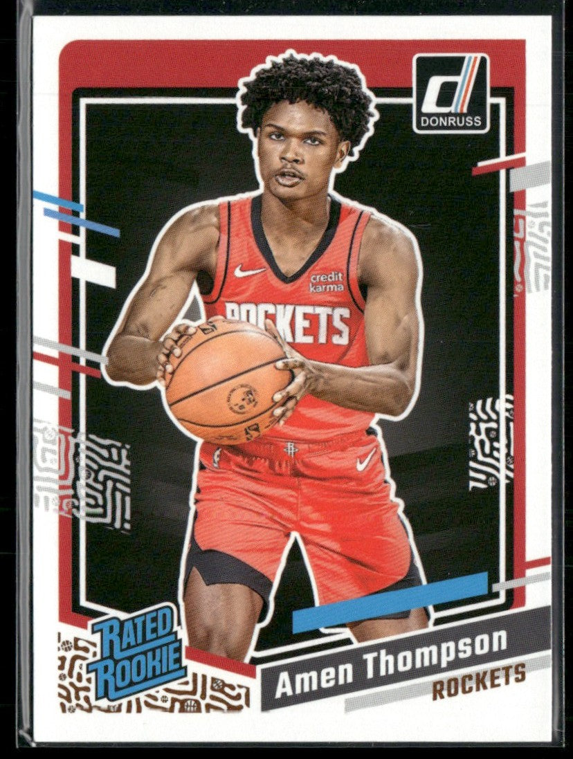 Amen Thompson 2023 Donruss RC #206 Houston Rockets
