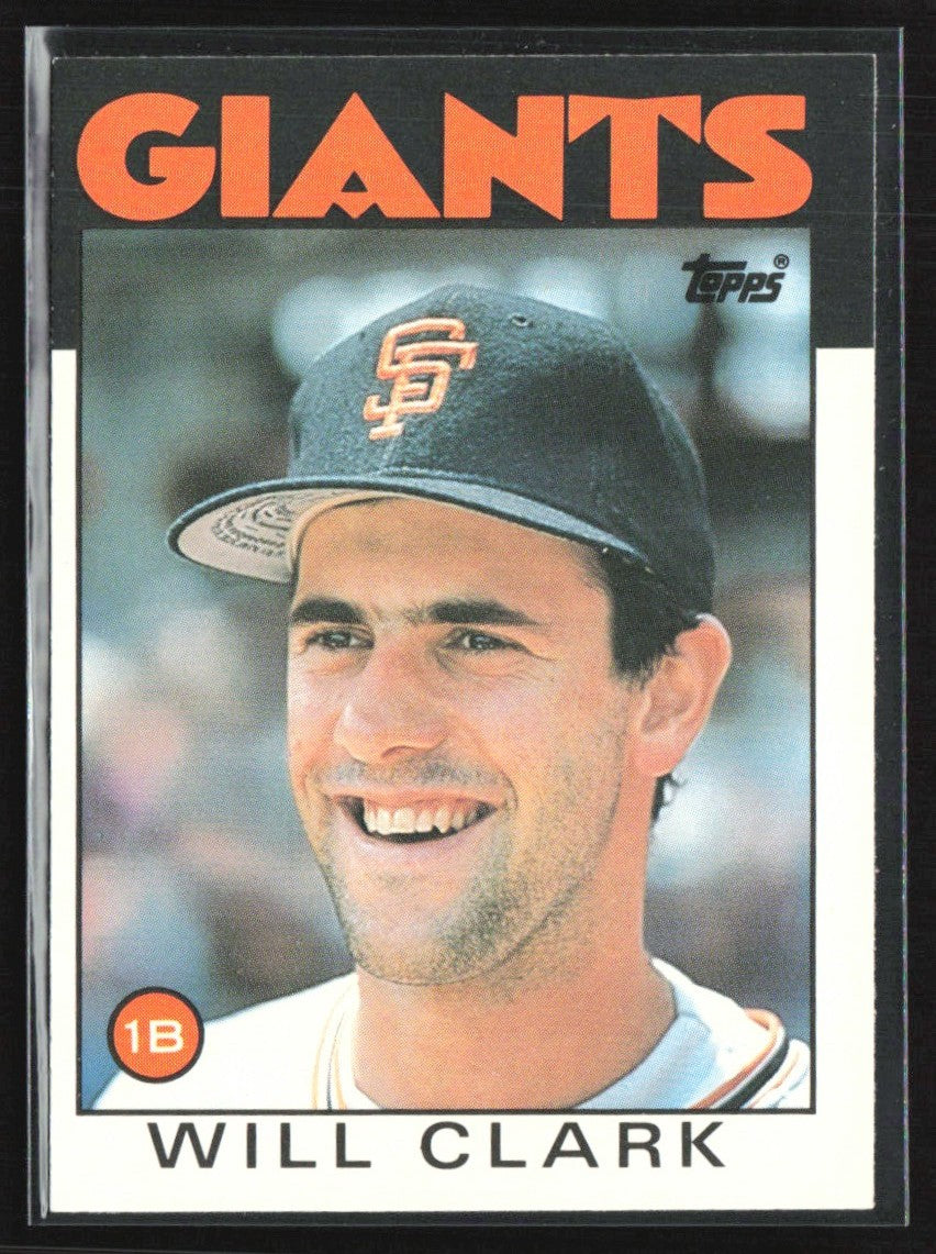 Will Clark 1986 Topps Traded #24T San Francisco Giants