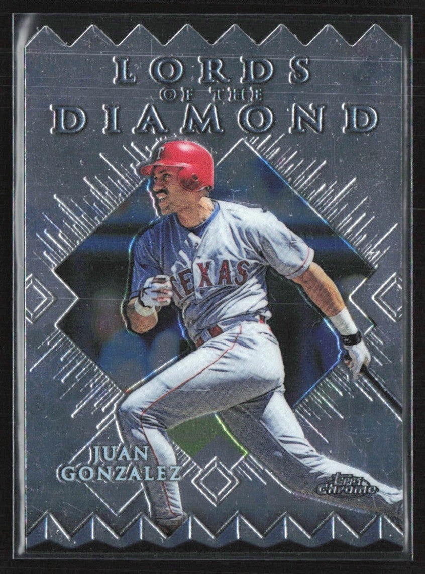 Juan Gonzalez 1999 Topps Chrome Lords of the Diamond #LD8 Texas Rangers