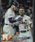 Middle Infield Marvels (Carlos Correa/Jose Altuve) 2018 Topps Rainbow Foil #361