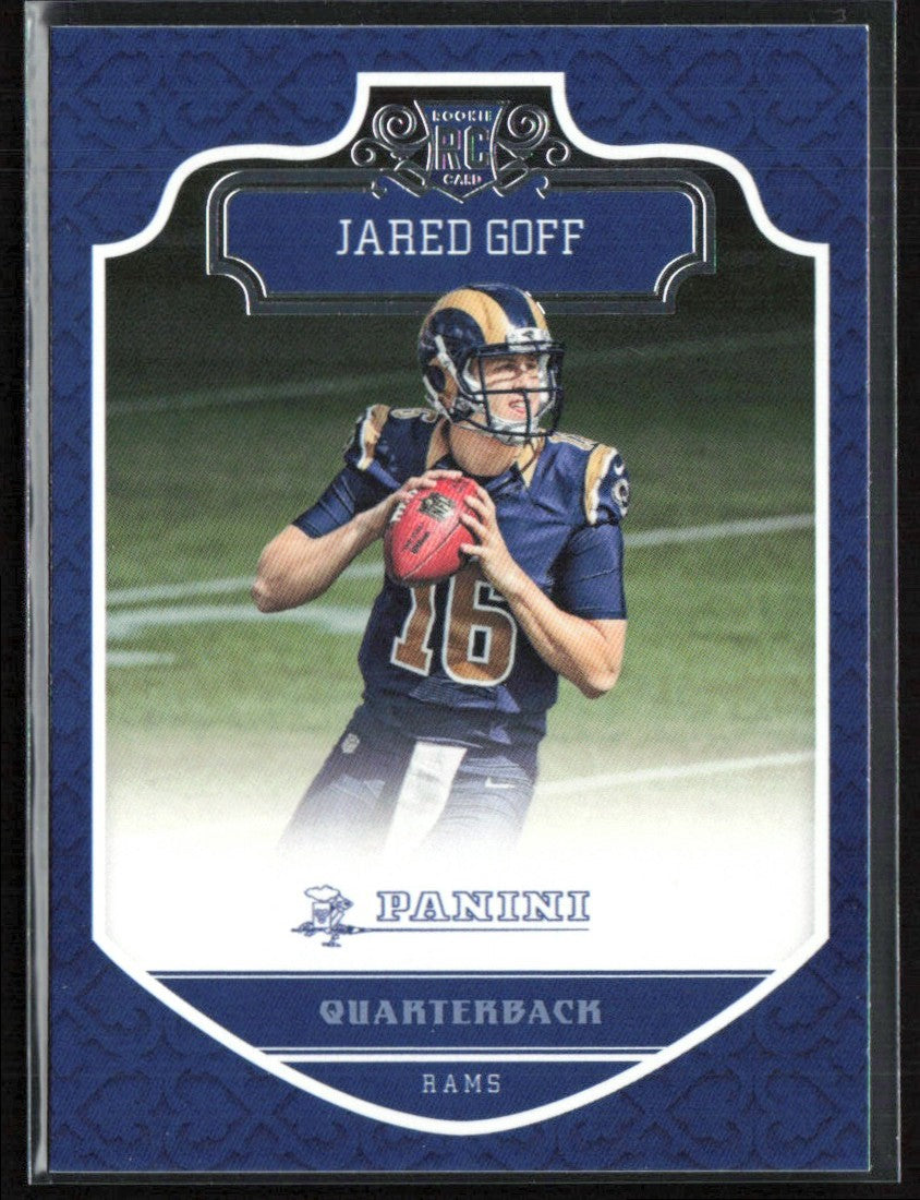 Jared Goff 2016 Panini RC #218 Los Angeles Rams