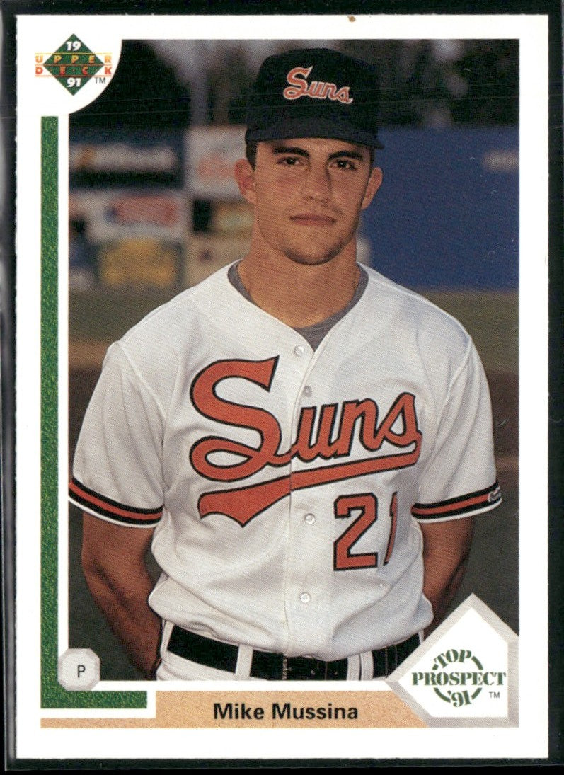 Mike Mussina 1991 Upper Deck Top Prospect RC #65 Baltimore Orioles