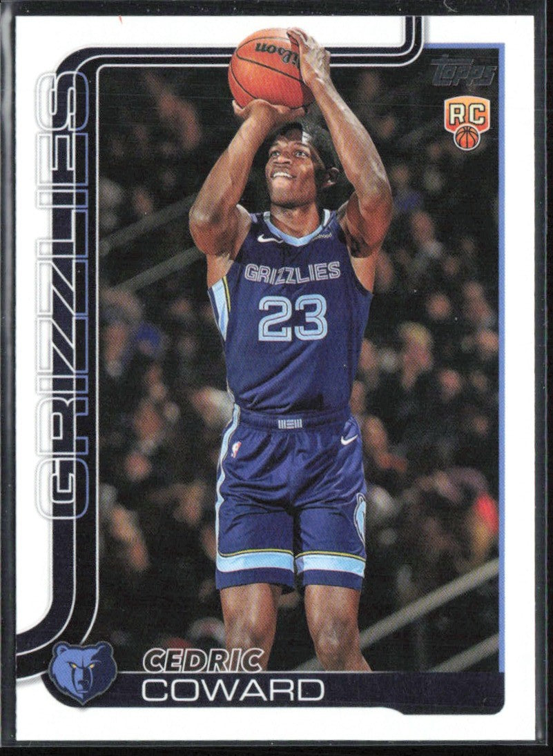 Cedric Coward 2025 Topps RC #211 Memphis Grizzlies