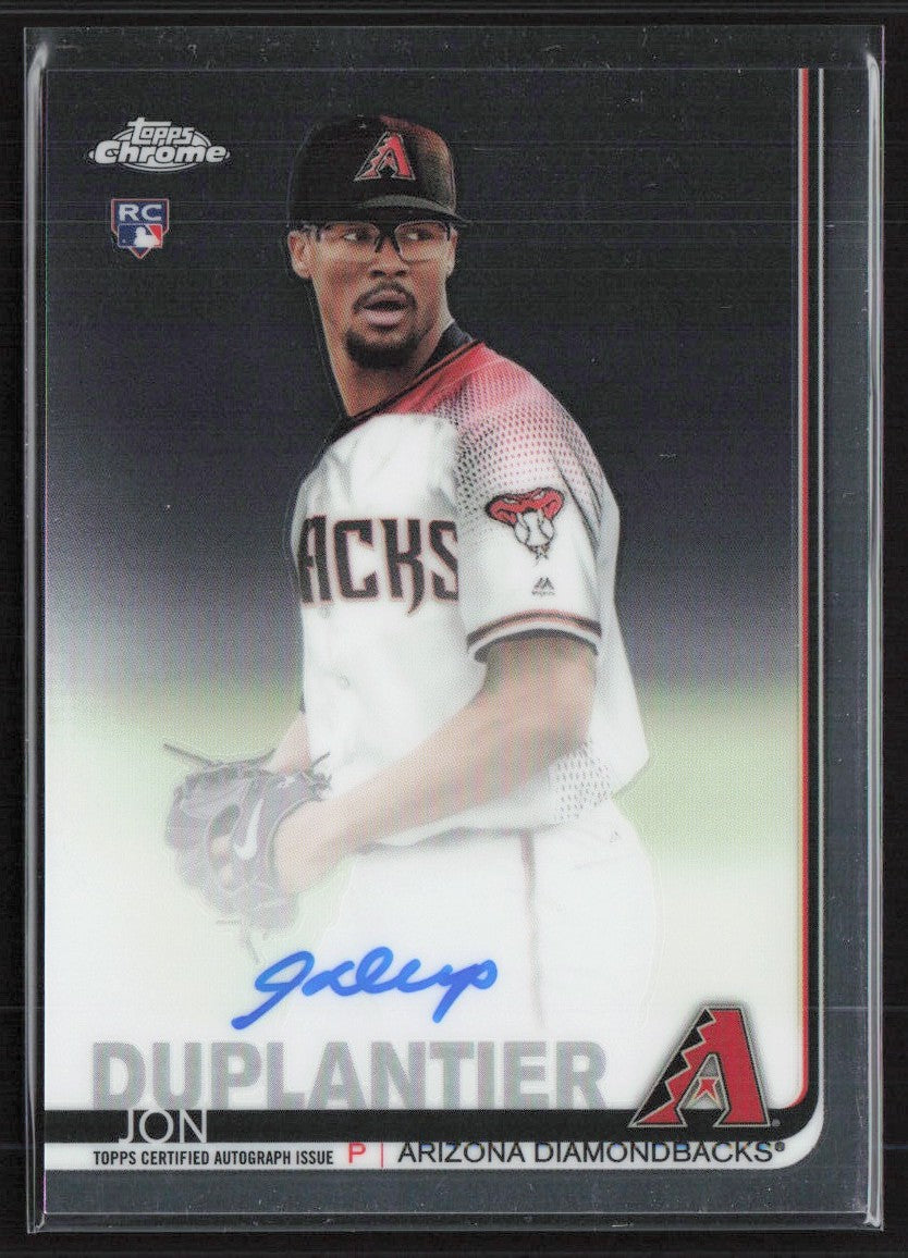 Jon Duplantier 2019 Topps Chrome RC AUTO #RA-JD Arizona Diamondbacks