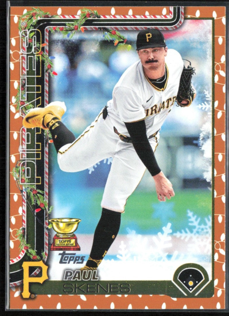 Paul Skenes 2025 Topps Holiday Gold Lights #H70 Pittsburgh Pirates