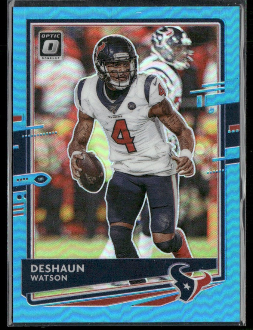 Deshaun Watson 2020 Donruss Optic Aqua Prizm /299 #42 Houston Texans