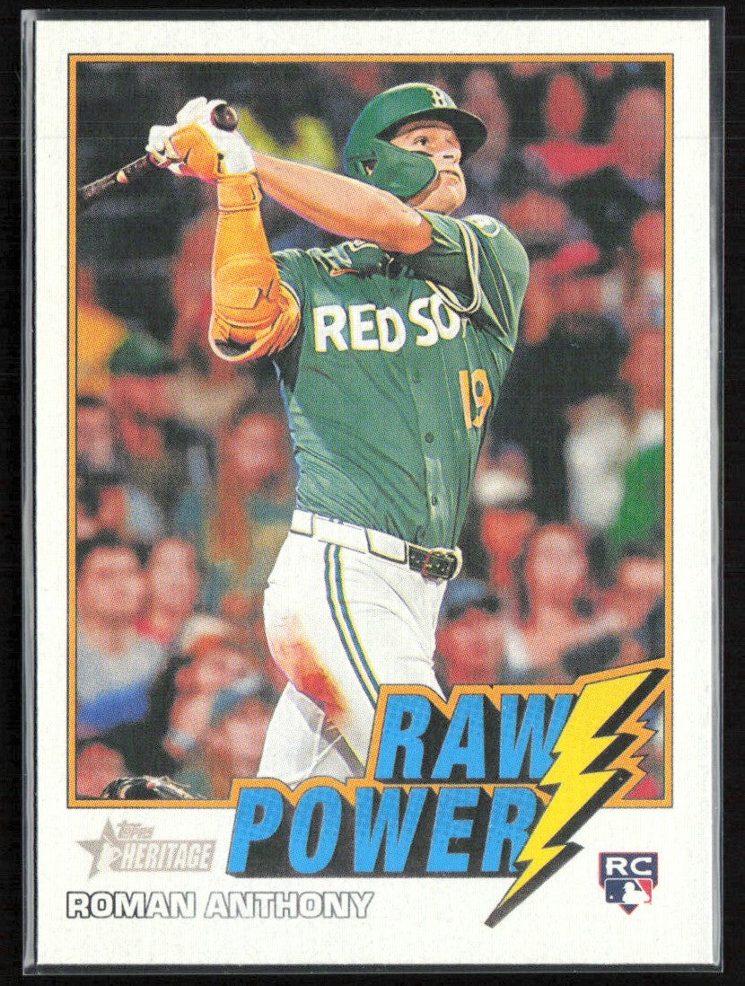 Roman Anthony 2026 Topps Heritage Raw Power RC #RP-RA Boston Red Sox