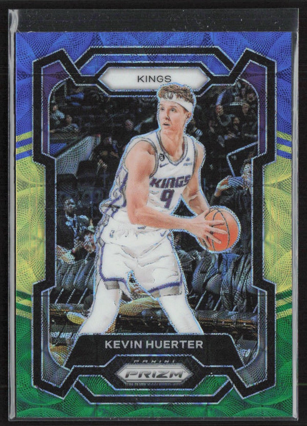 Kevin Huerter 2023 Panini Prizm Choice Blue Yellow & Green #240 Sacramento Kings