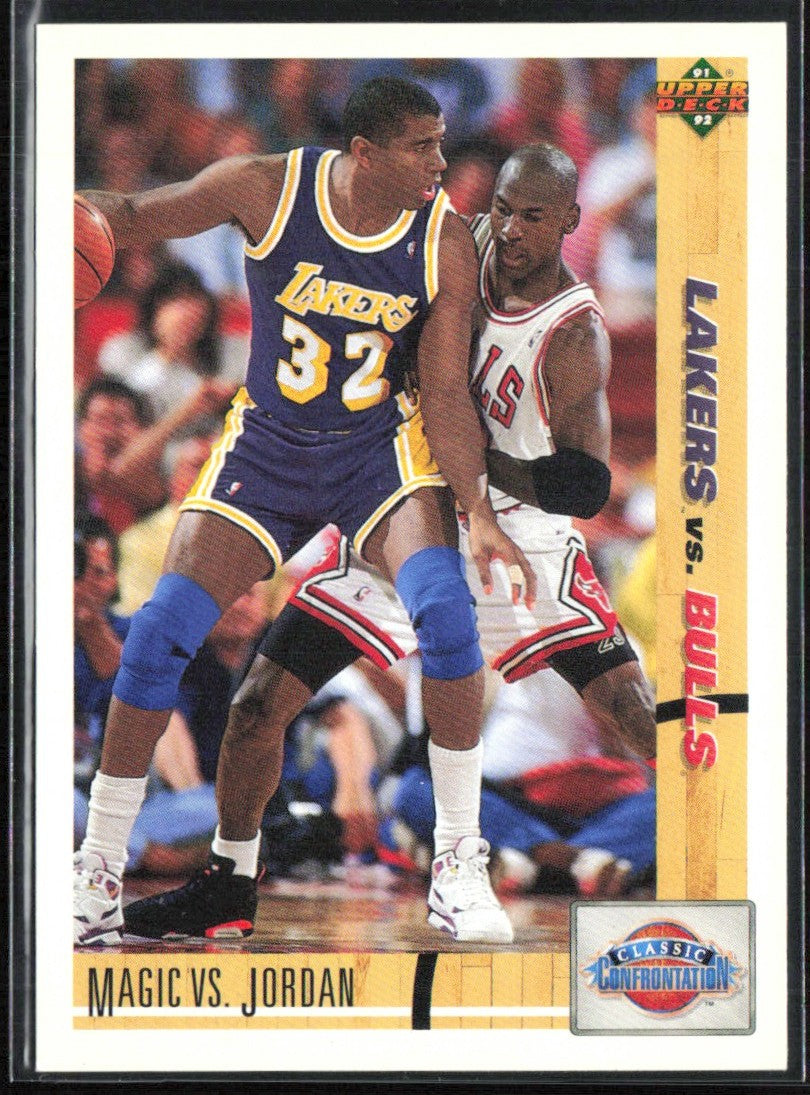 Michael Jordan Magic Johnson 1991 Upper Deck Classic Confrontation #34