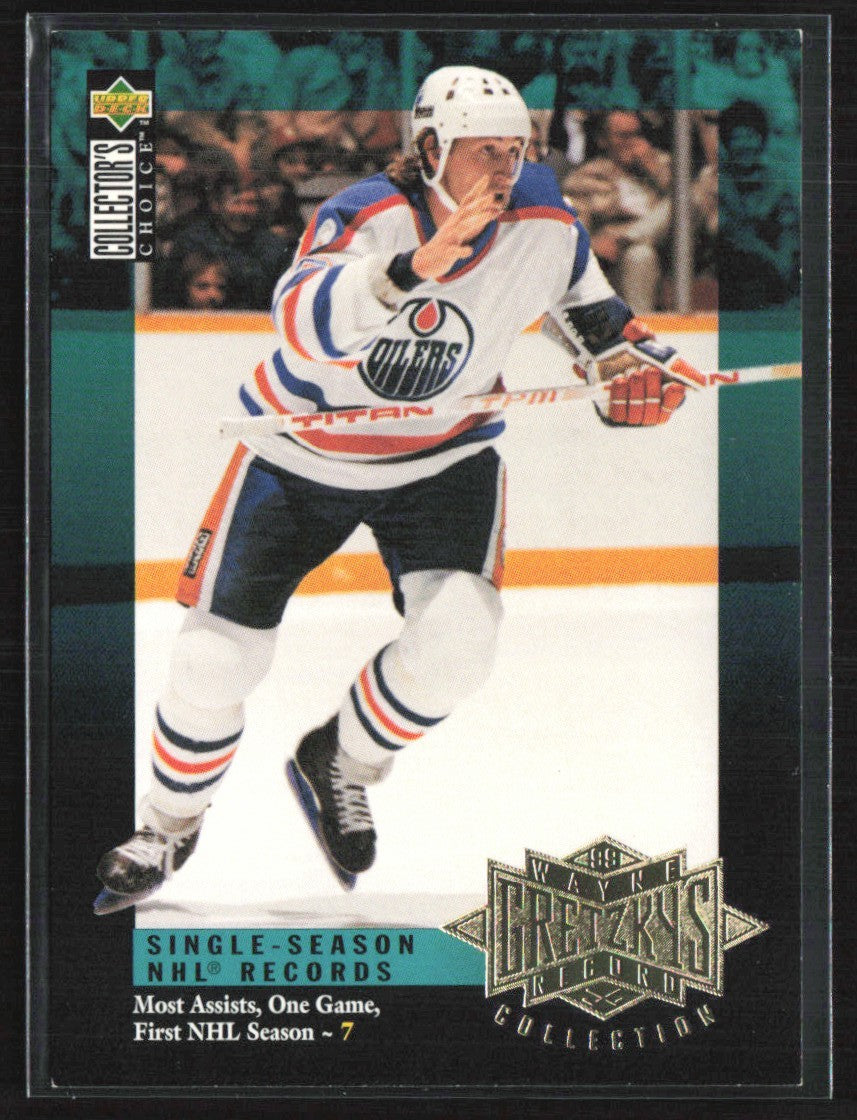 Wayne Gretzky 1995 Collector's Choice Wayne Gretzky's Record Collection #G7