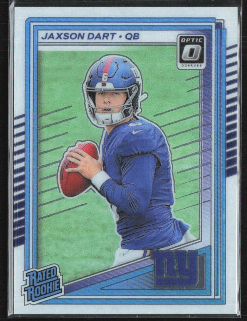 Jaxson Dart 2025 Donruss Optic RC #273 New York Giants