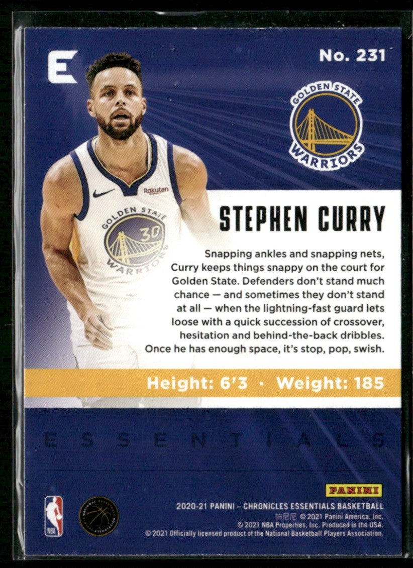 Stephen Curry 2020 Panini Chronicles Essentials #231 Golden State Warriors