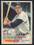 Sammy White 1957 Topps #163 Boston Red Sox