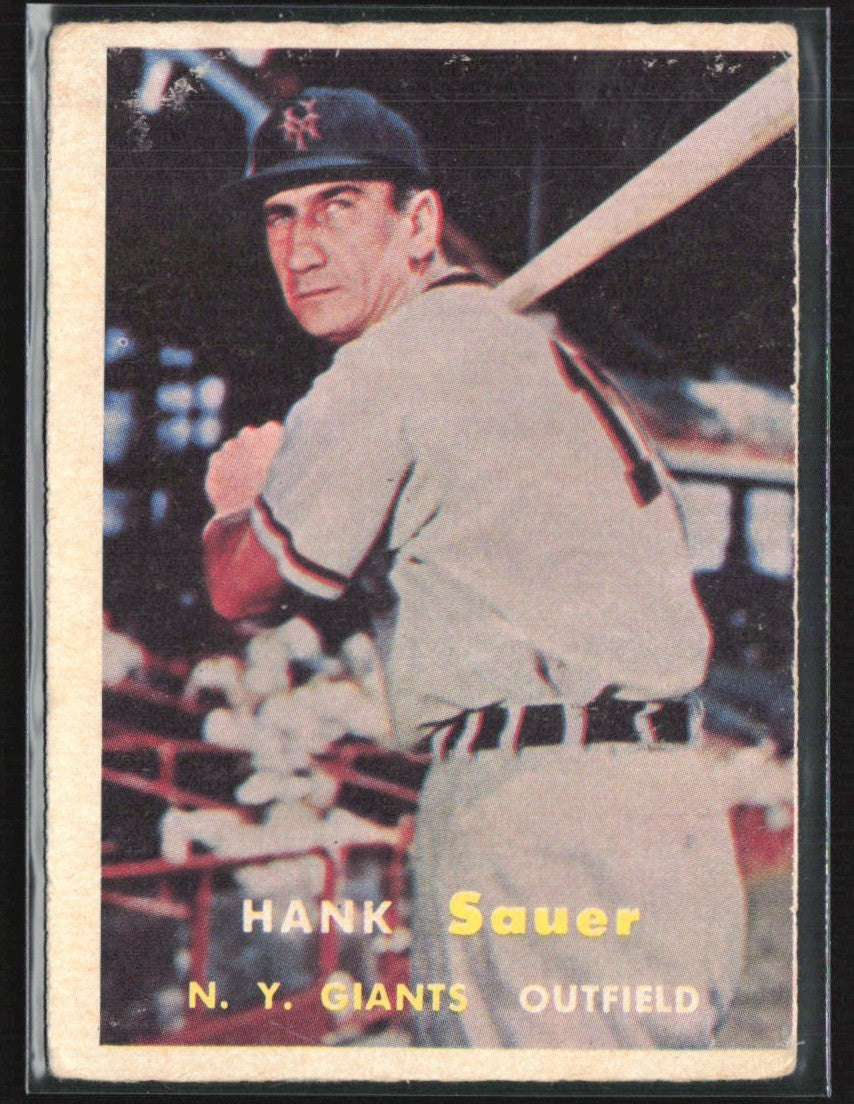 Hank Sauer 1957 Topps #197 New York Giants