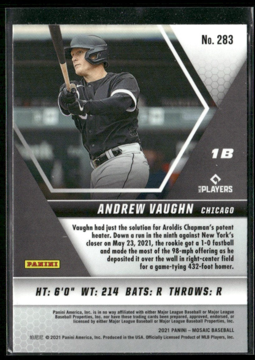 Andrew Vaughn 2021 Panini Mosaic RC #283 Chicago White Sox