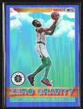 Jaylen Brown 2019 Panini NBA Hoops Premium Stock Zero Gravity Blue Prizm #13