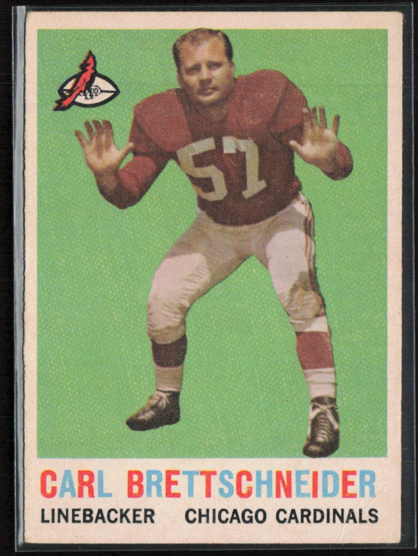 Carl Brettschneider 1959 Topps #81 Chicago Cardinals
