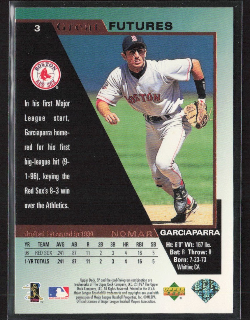 Nomar Garciaparra 1997 SP Great Futures #3 Boston Red Sox