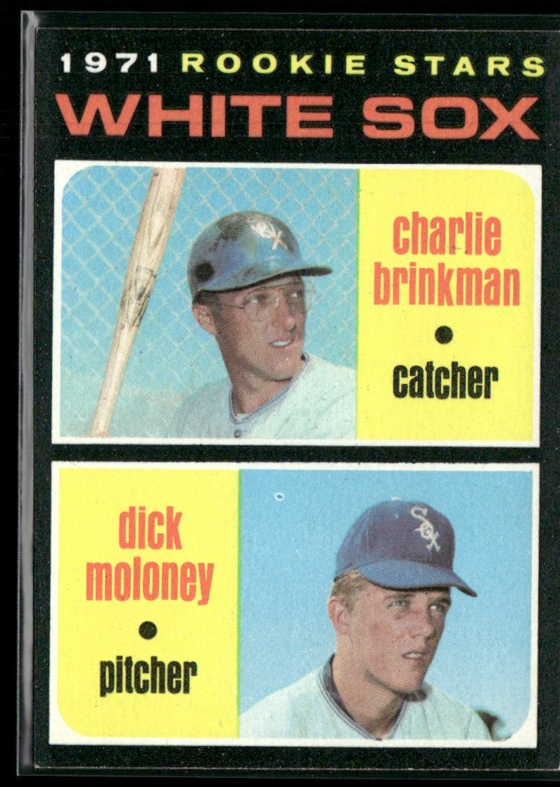 Charlie Brinkman/Dick Moloney 1971 Topps White Sox Rookie Stars RC #13