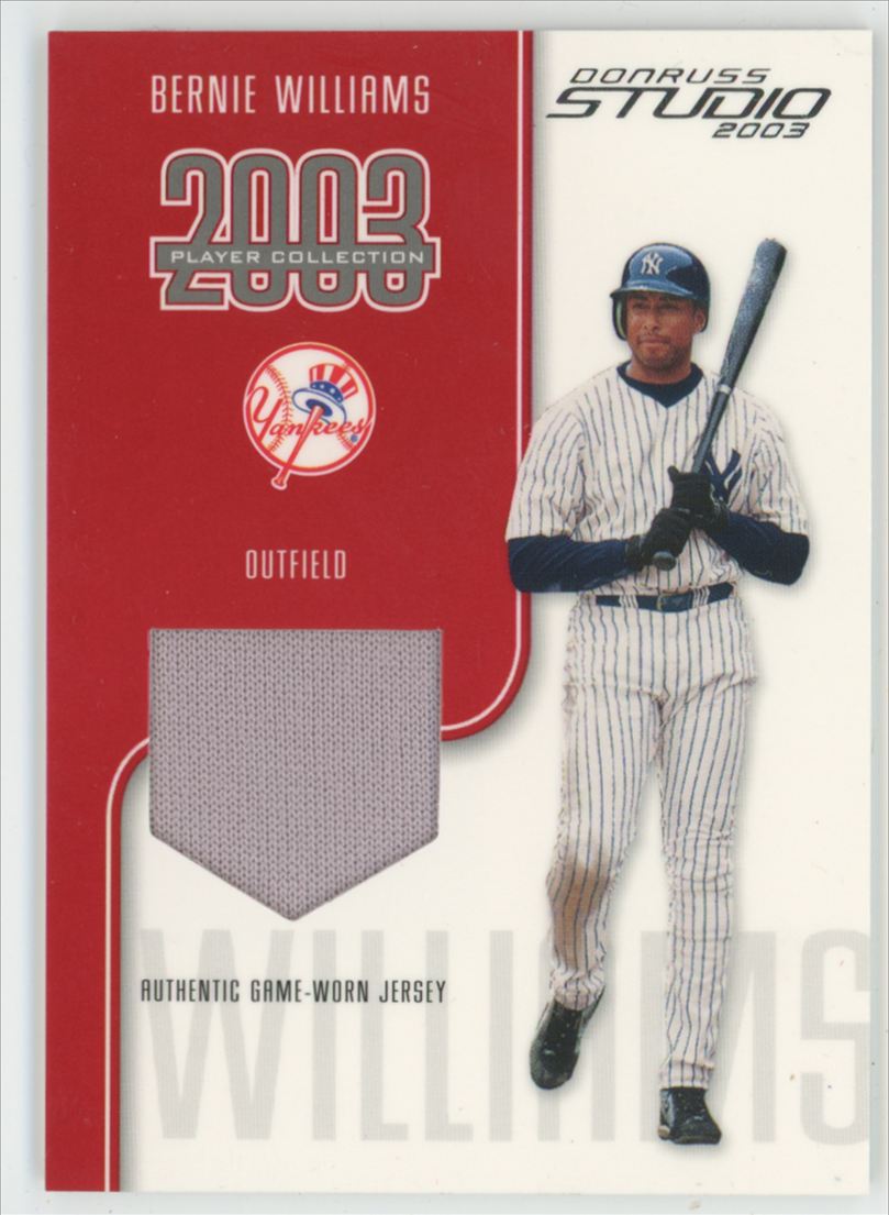 Bernie Williams 2003 Donruss Studio Player Collection /300 Jersey