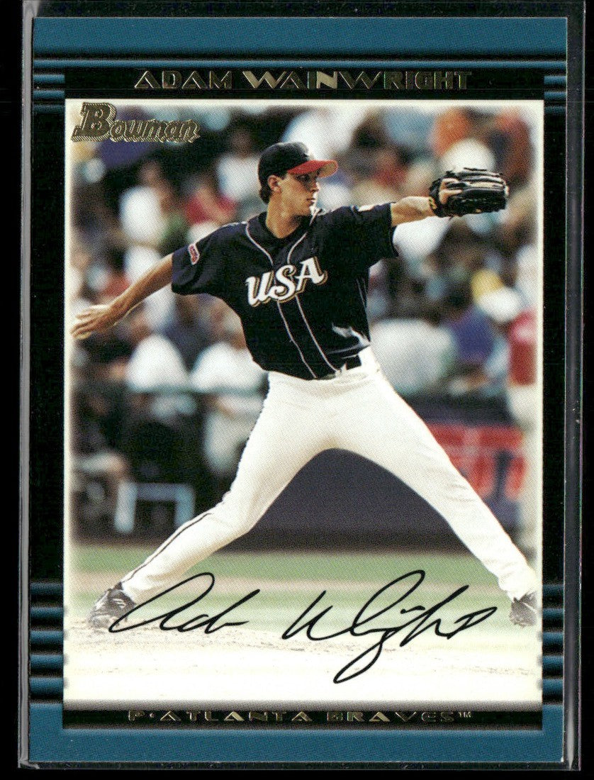 Adam Wainwright 2002 Bowman Draft Picks & Prospects #BDP128 Atlanta Braves