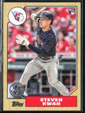 Steven Kwan 2022 Topps 1987 Design RC #87TBU-17 Cleveland Guardians