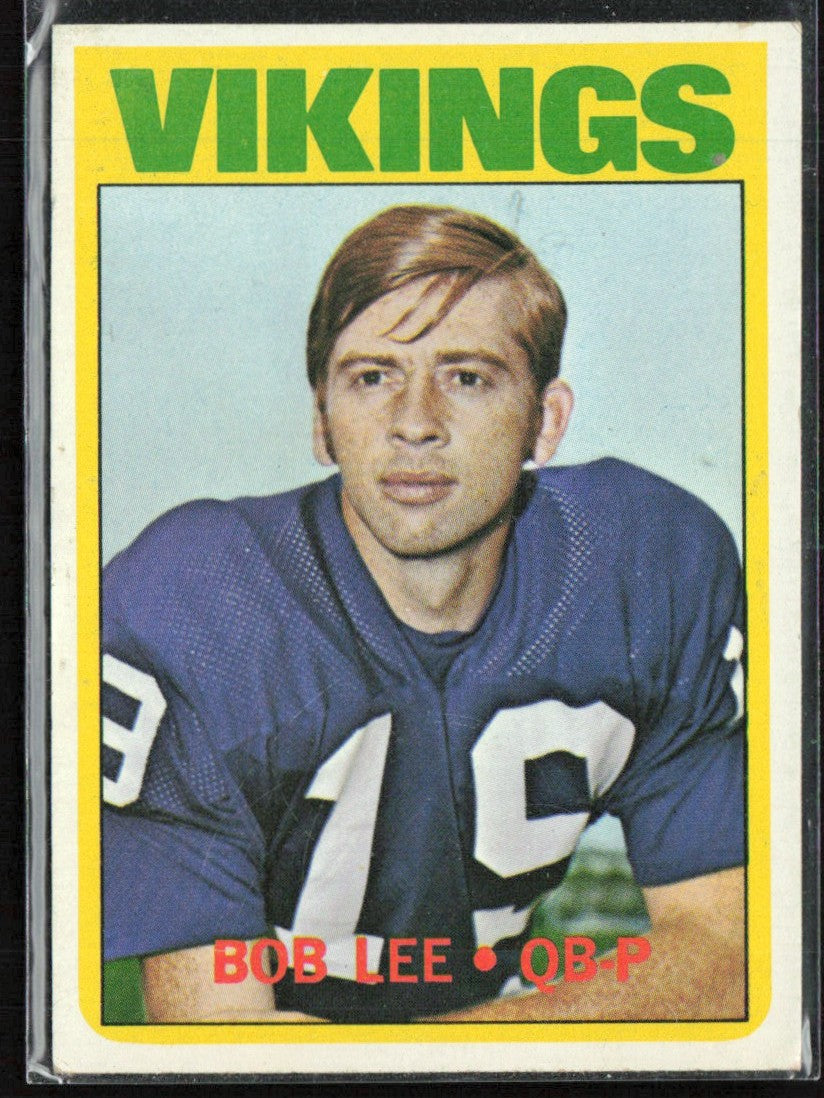 Bob Lee 1972 Topps #71 Minnesota Vikings