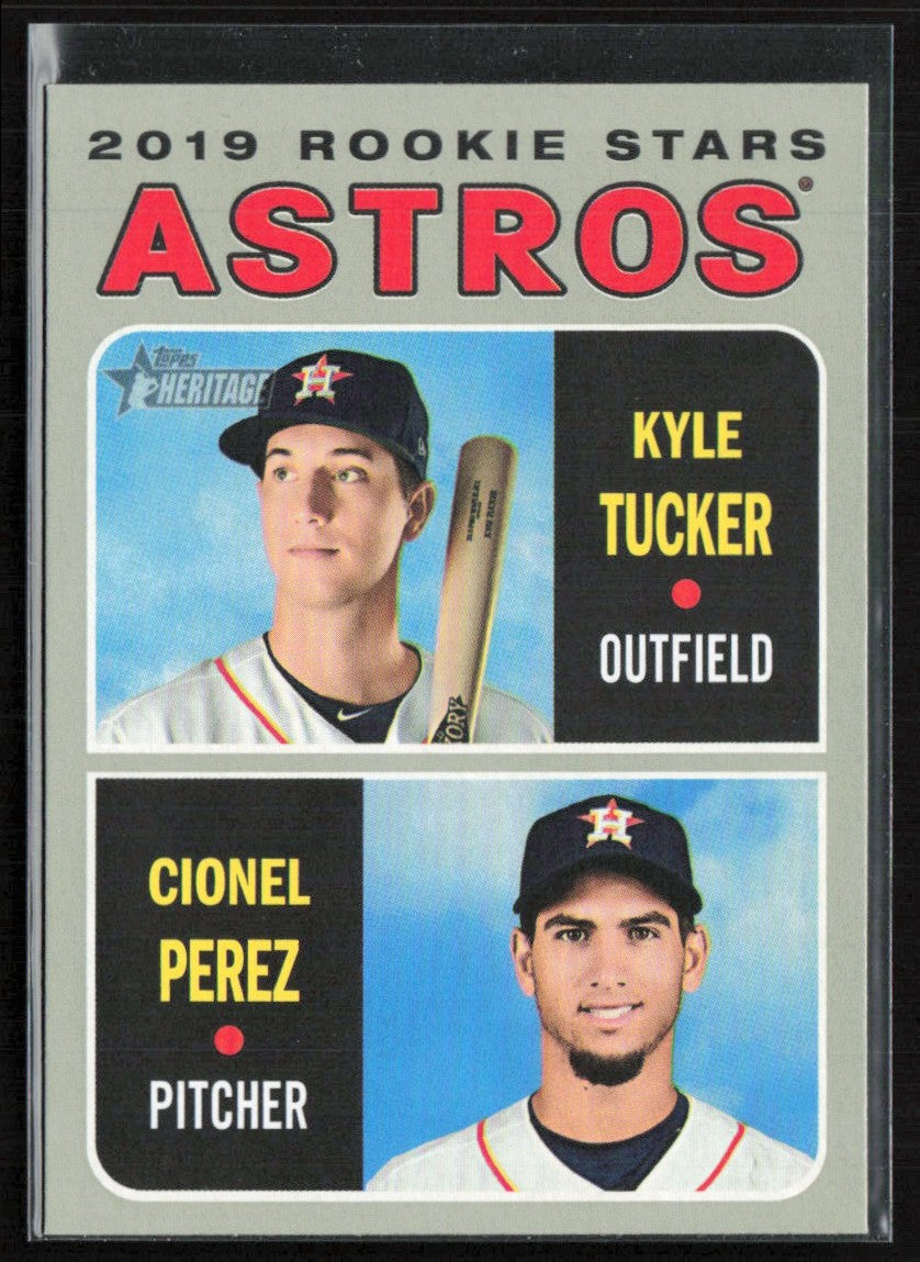Kyle Tucker/Cionel Perez 2019 Topps Heritage RC #227 Houston Astros