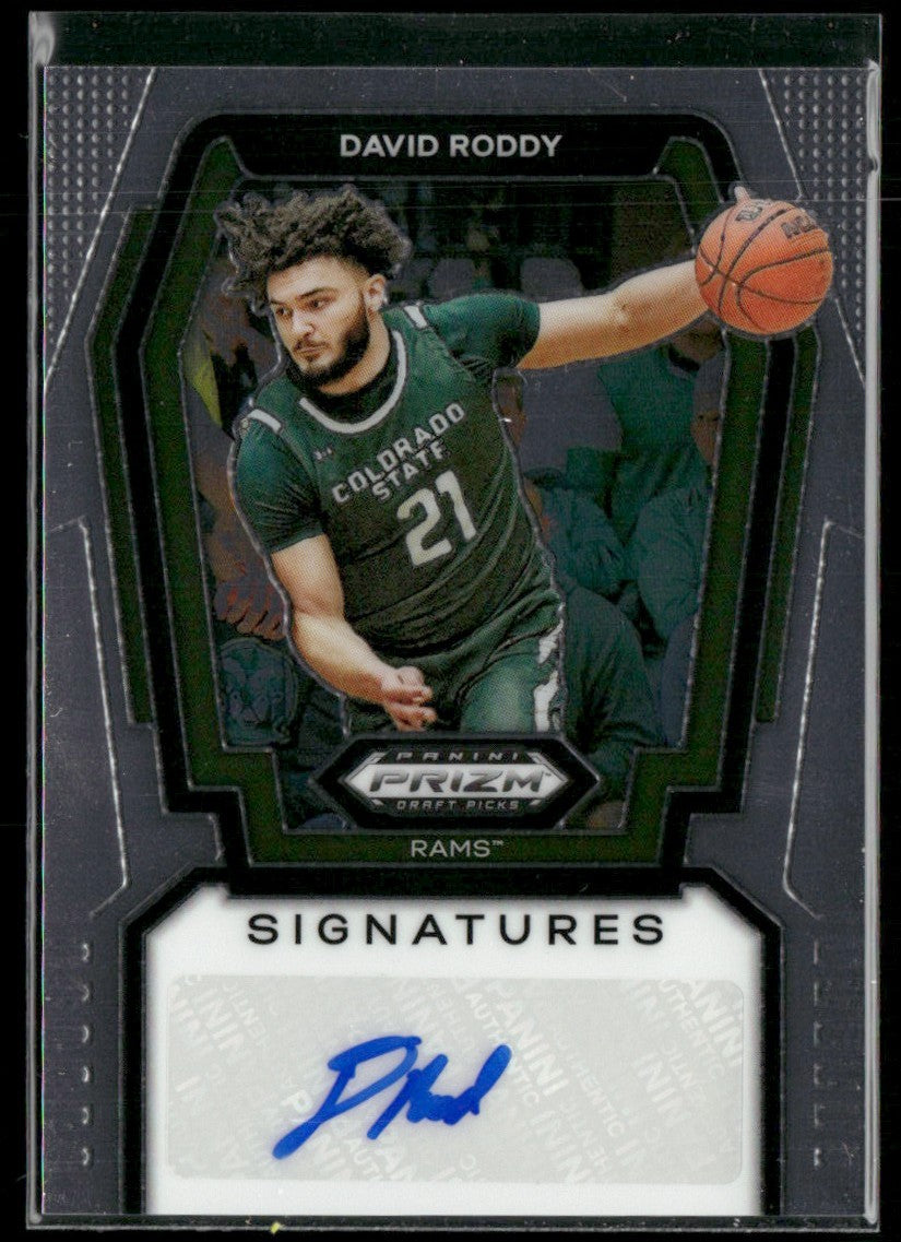 David Roddy 2024 Panini Prizm Draft Picks AUTO #S-DRD Atlanta Hawks