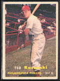 Ted Kazanski 1957 Topps #27 Philadelphia Phillies