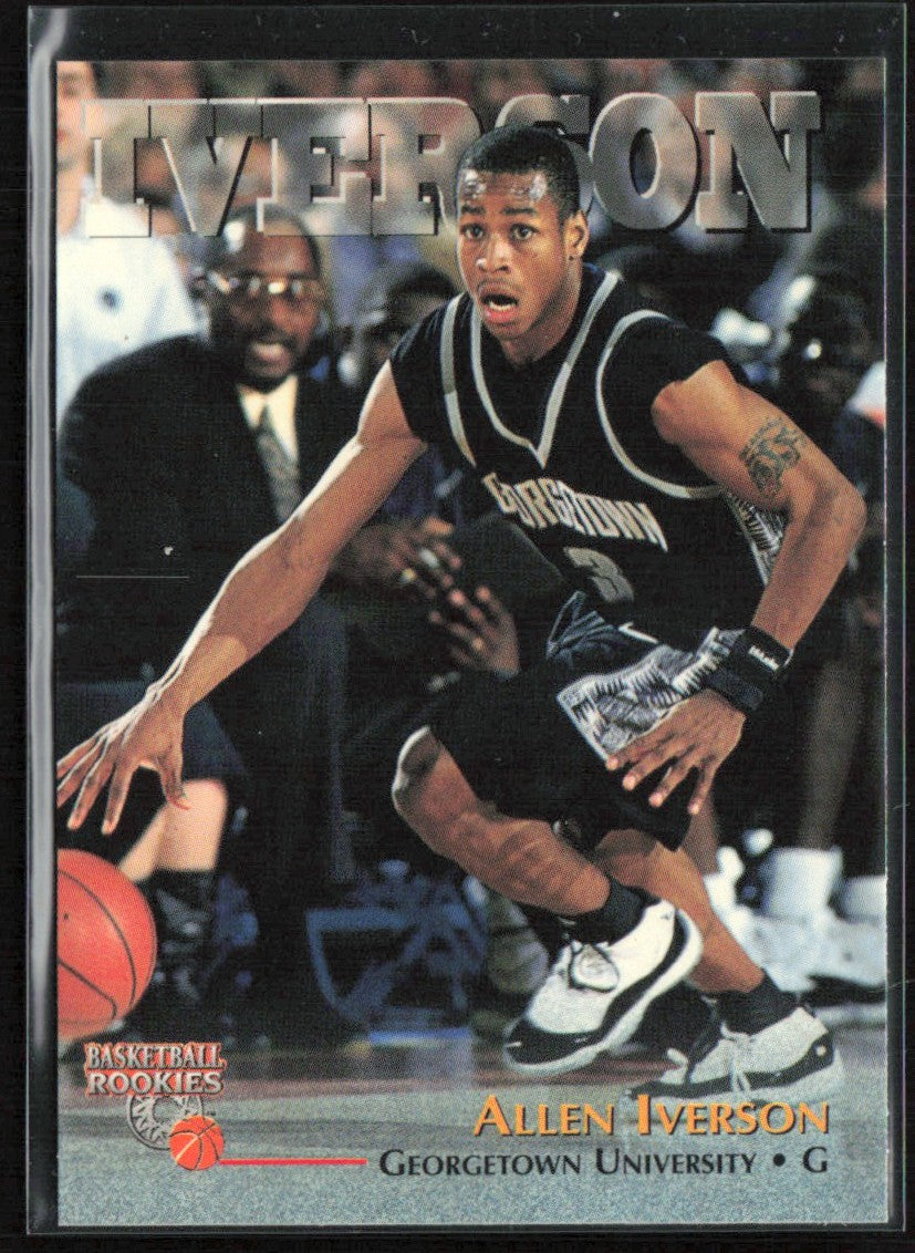 Allen Iverson 1996 Score Board Basketball Rookies RC #1 Georgetown University