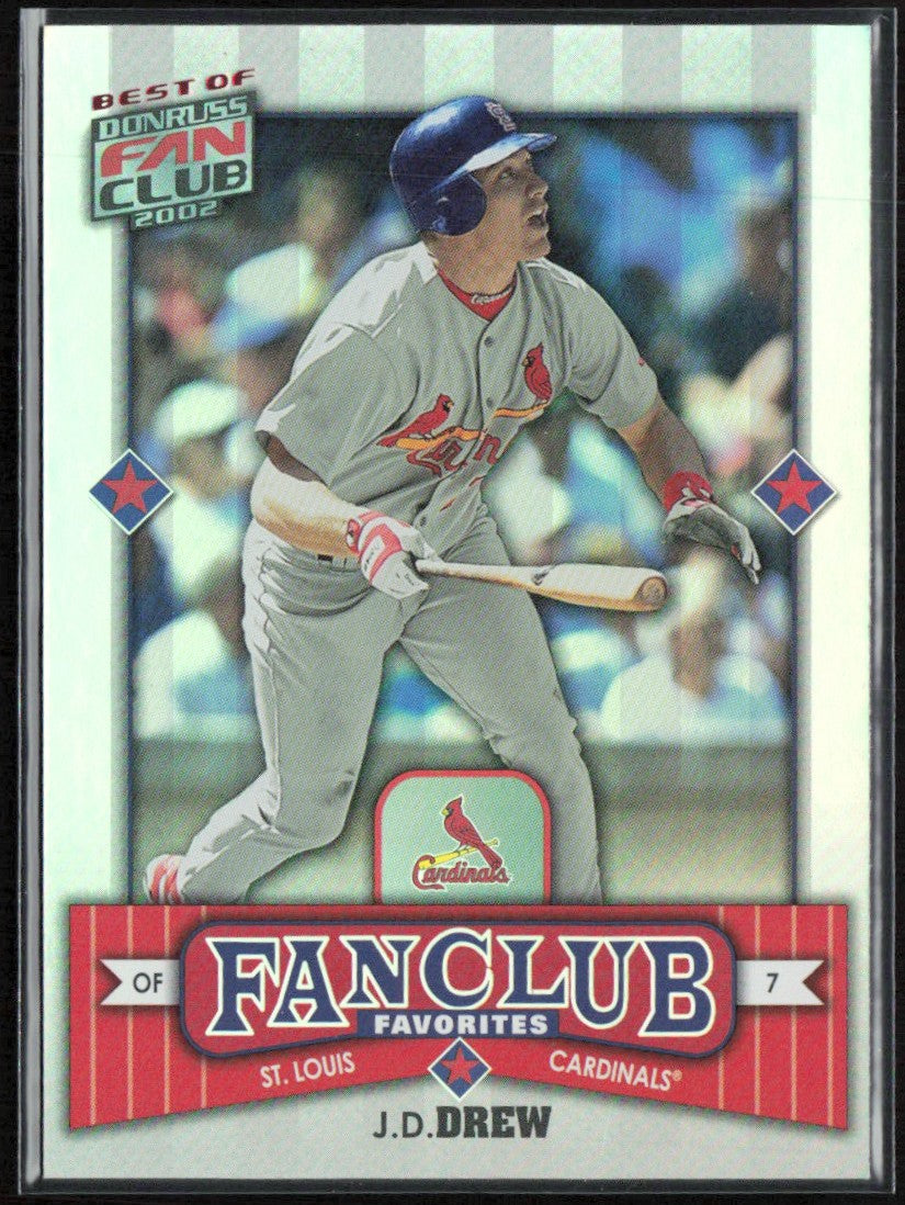 J.D. Drew 2002 Donruss Fan Club Favorites Best Of /2025 #294 St. Louis Cardinals