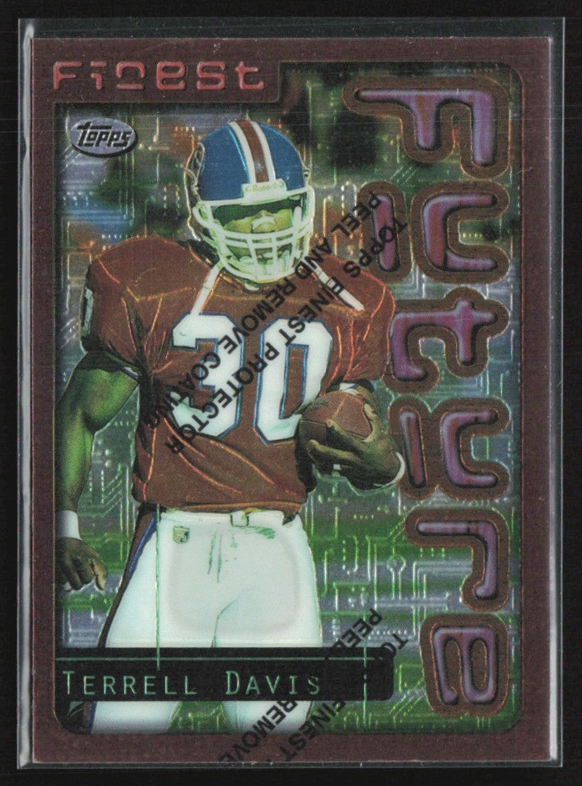 Terrell Davis 1996 Topps Finest #16 Denver Broncos