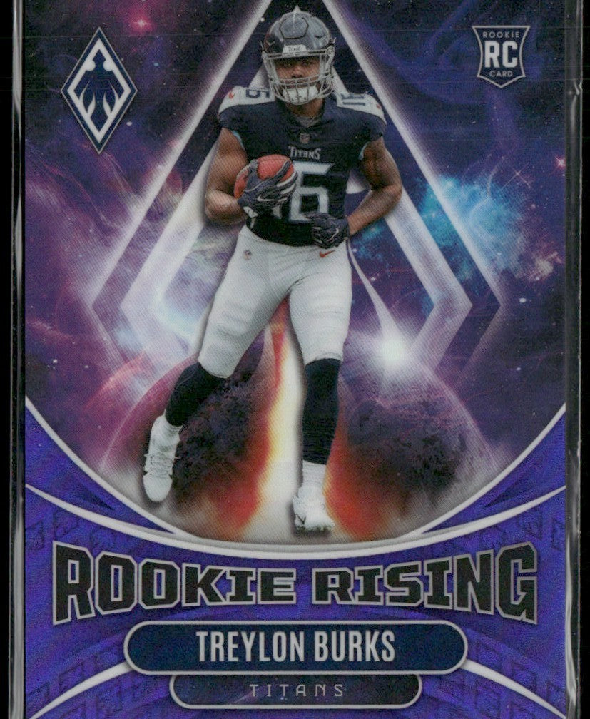 Treylon Burks 2022 Panini Phoenix Rookie Rising Purple RC /125 #RIS-6