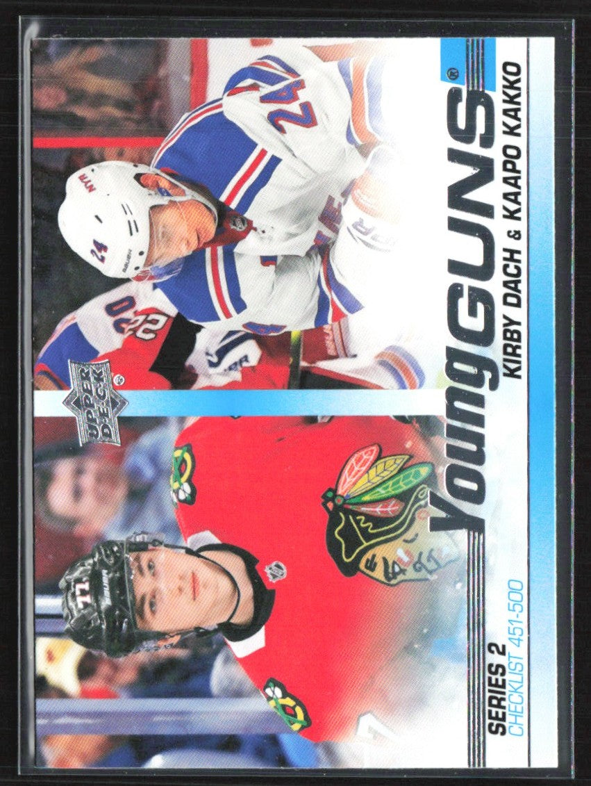 Kirby Dach/Kaapo Kakko 2019 Upper Deck Young Guns Checklist RC #500