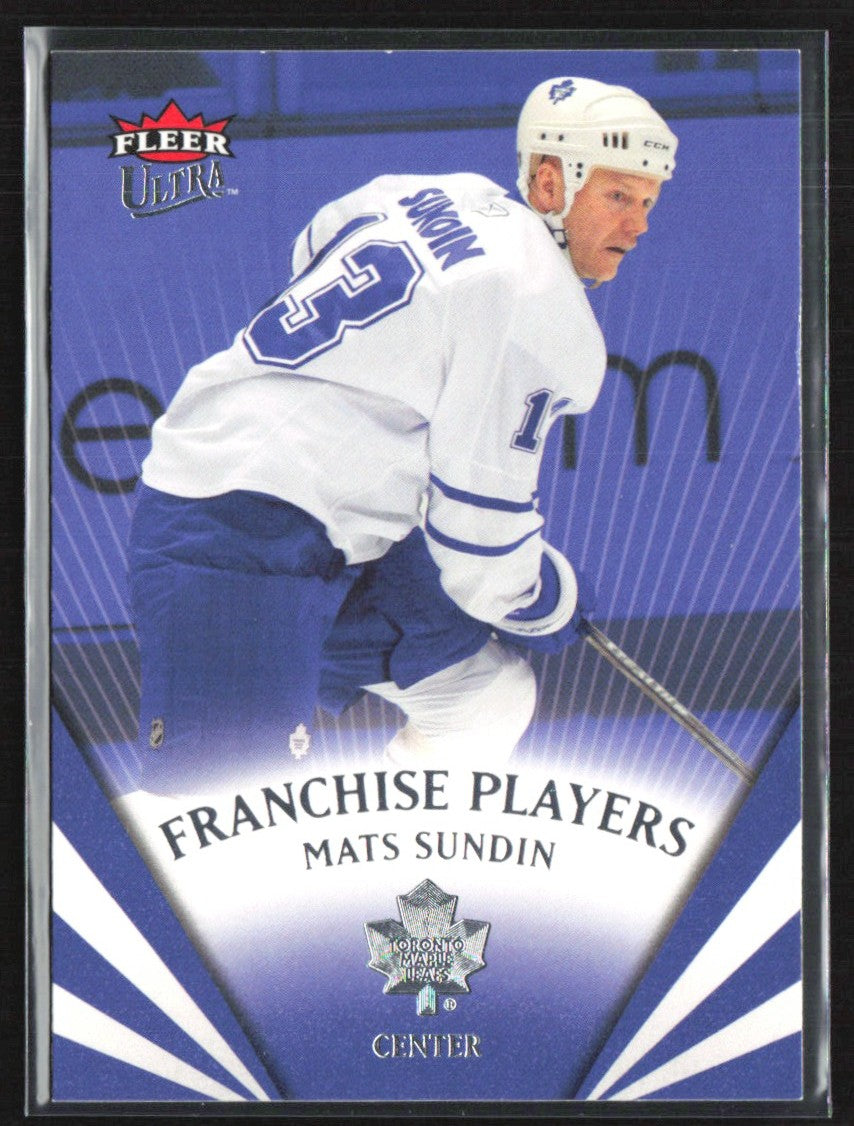 Mats Sundin 2008 Fleer Ultra Franchise Players #FP7 Toronto Maple Leafs