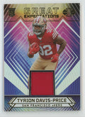 Tyrion Davis-Price 2022 Panini Illusions Great Expectations RC Jersey #GE-TDP