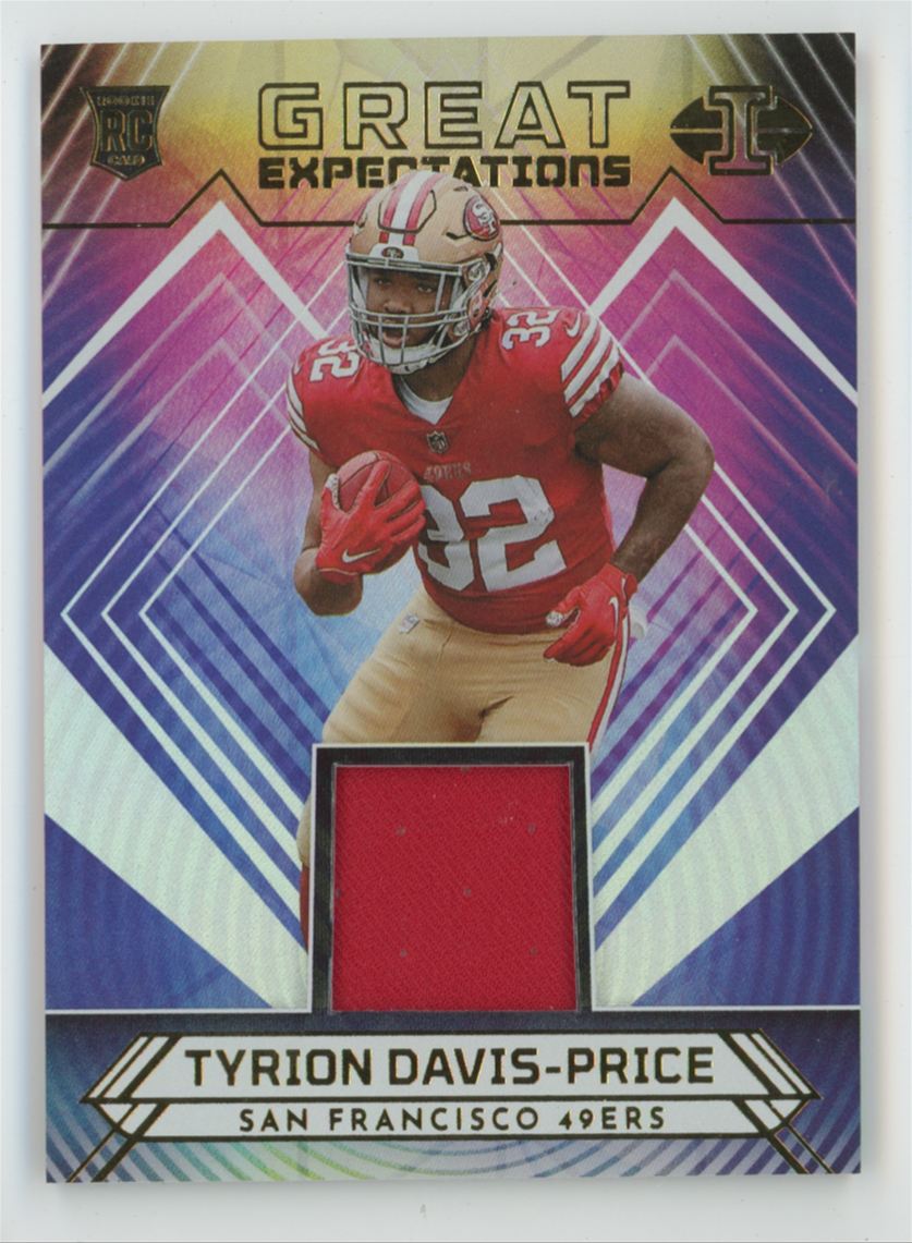 Tyrion Davis-Price 2022 Panini Illusions Great Expectations RC Jersey #GE-TDP