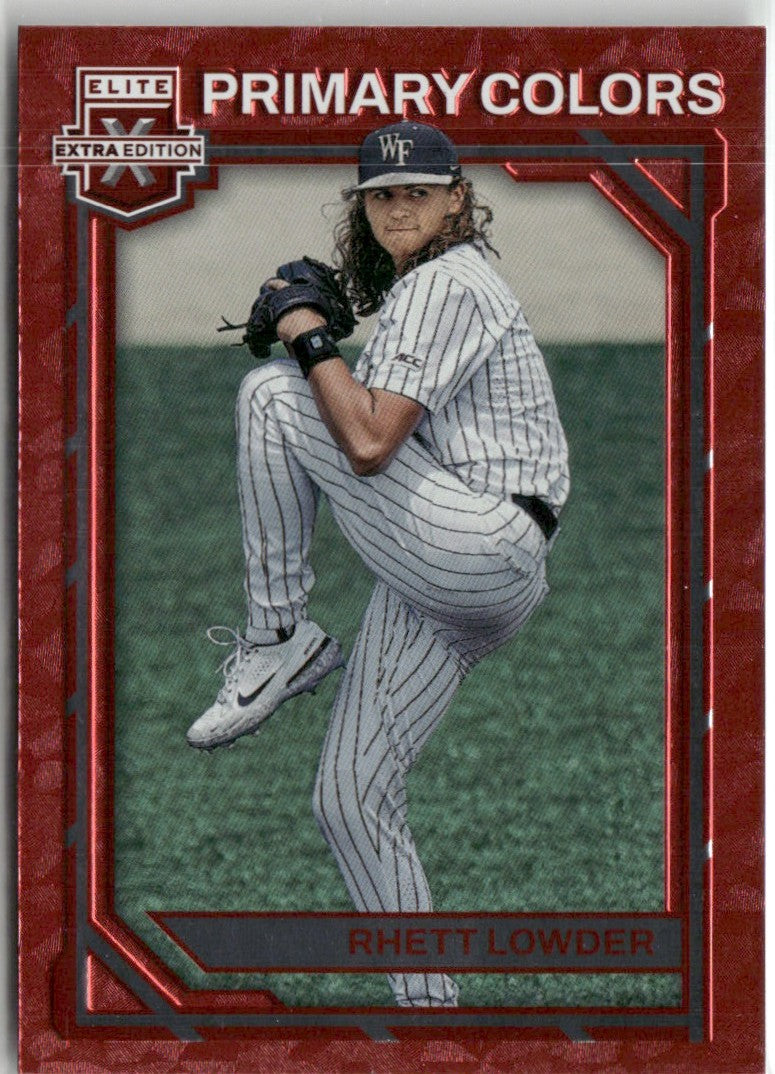 Rhett Lowder 2023 Panini Elite Extra Edition Primary Colors #PC-12
