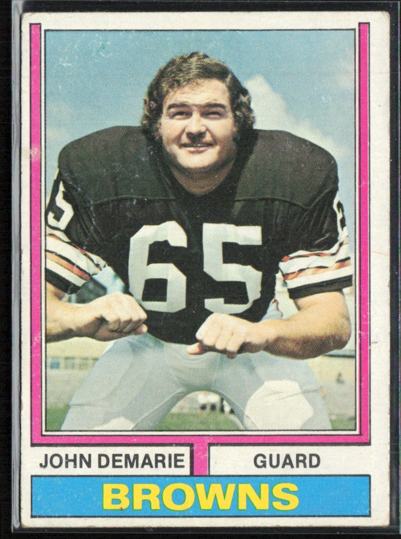 John DeMarie 1974 Topps RC #289 Cleveland Browns