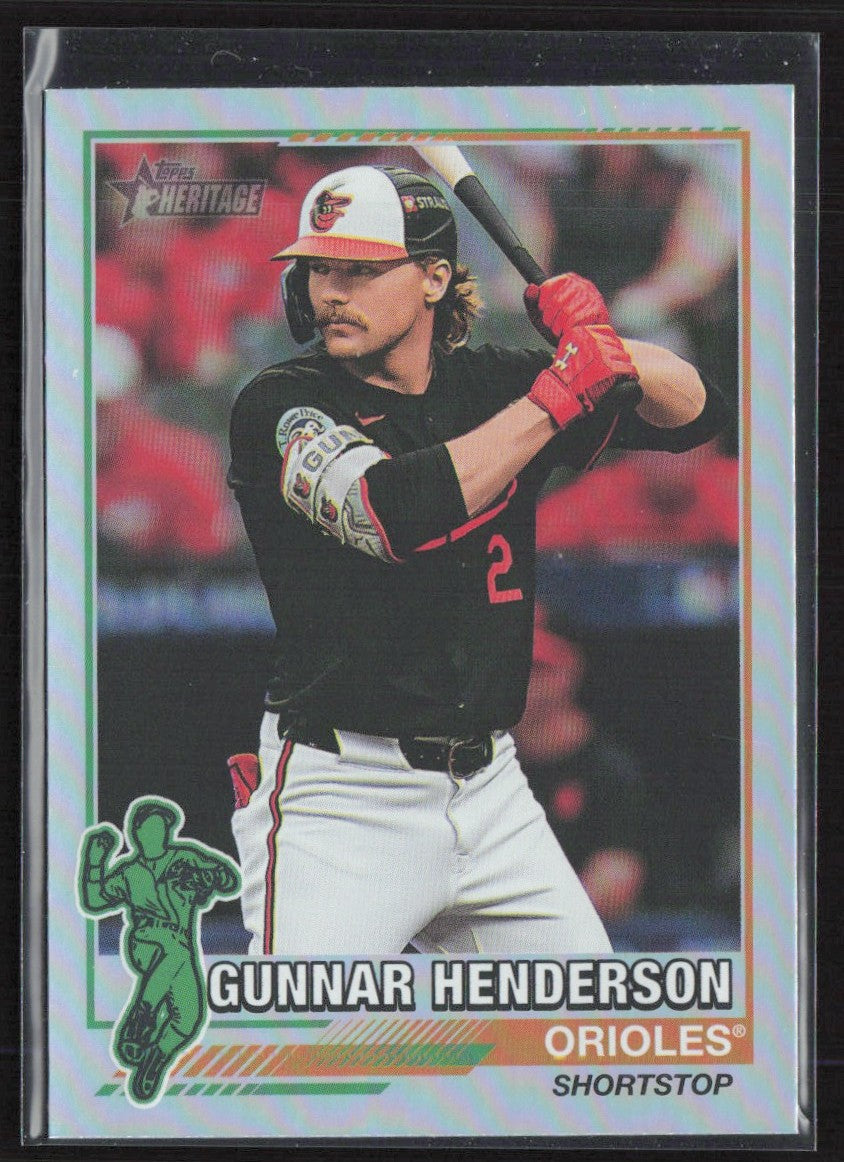 Gunnar Henderson 2025 Topps Heritage 1976 Redefined Holographic #76R-17