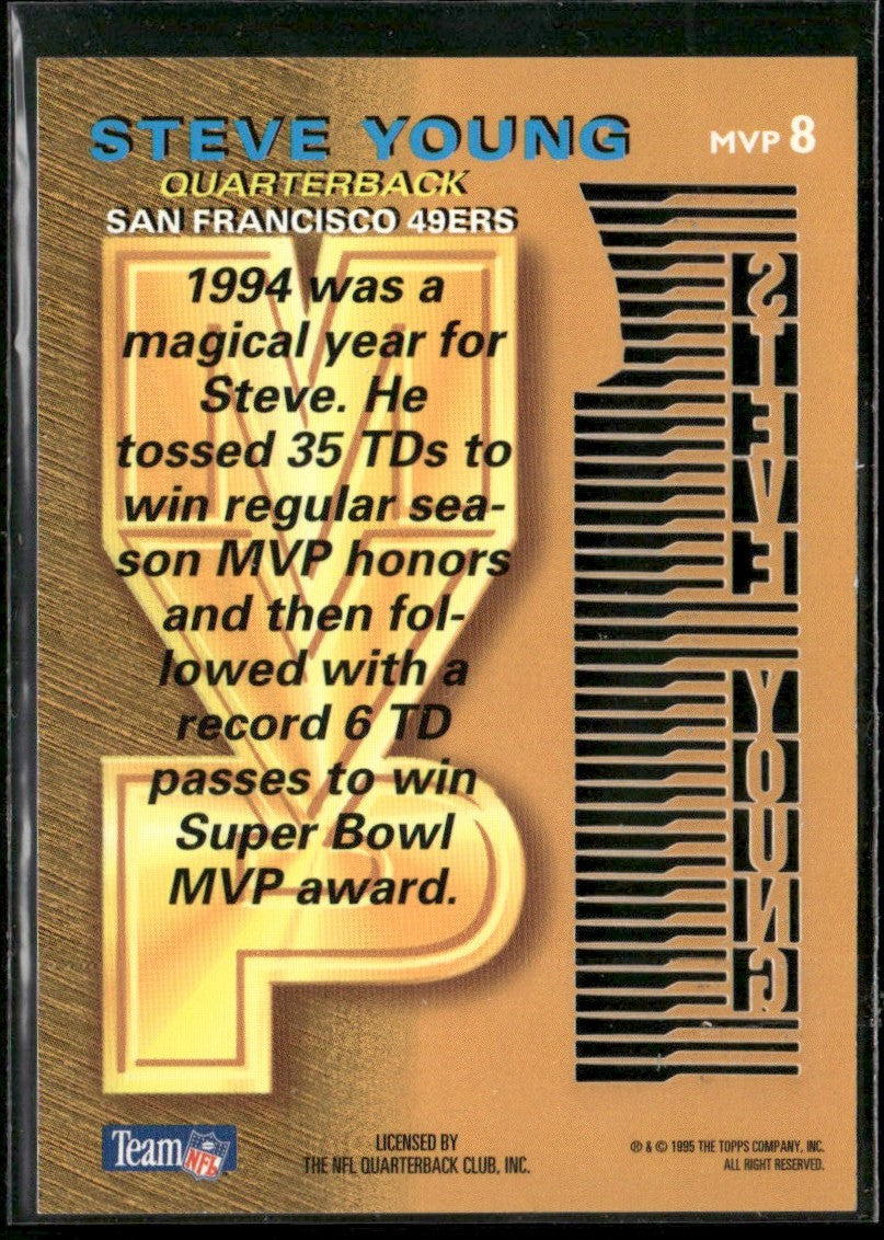 Steve Young 1995 Topps Stadium Club MVP #MVP8 San Francisco 49ers