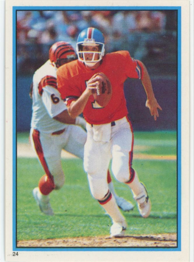 John Elway 1985 Topps Stickers #24 Denver Broncos