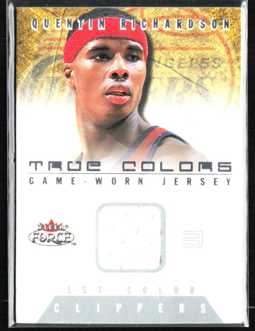 Quentin Richardson 2001 Fleer Force True Colors Jersey #TCQR