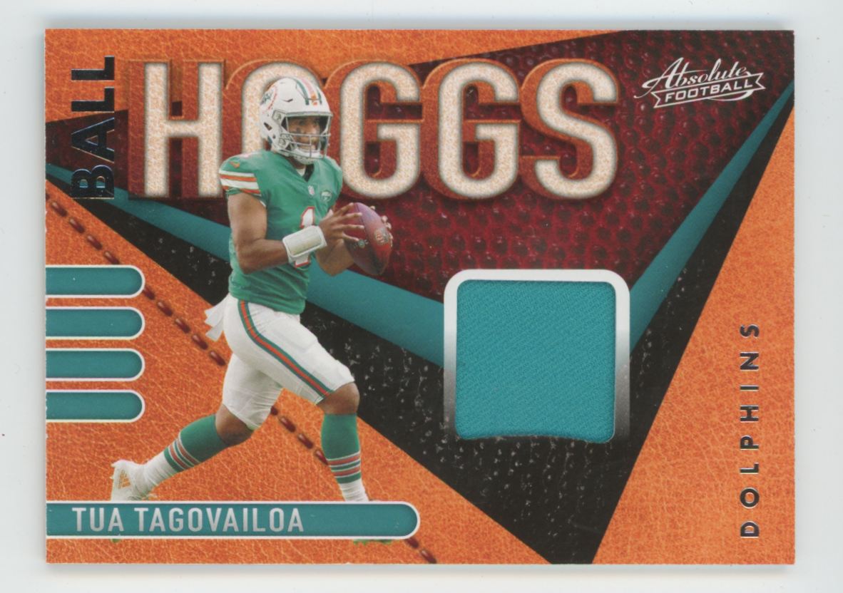 Tua Tagovailoa 2021 Panini Absolute Ball Hoggs Jersey #BH5 Miami Dolphins