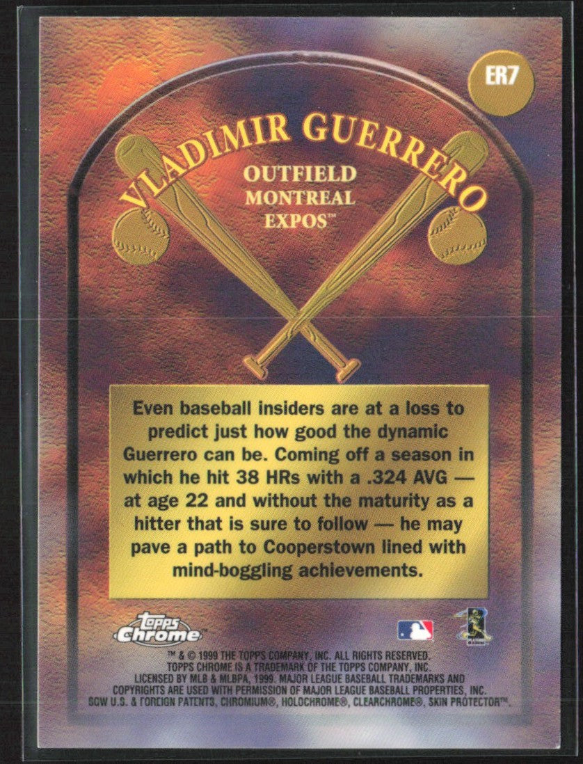 Vladimir Guerrero 1999 Topps Chrome Early Road to the Hall #ER7 Montreal Expos